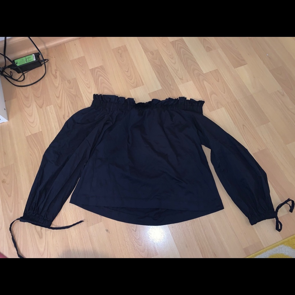 Navy off the shoulder top